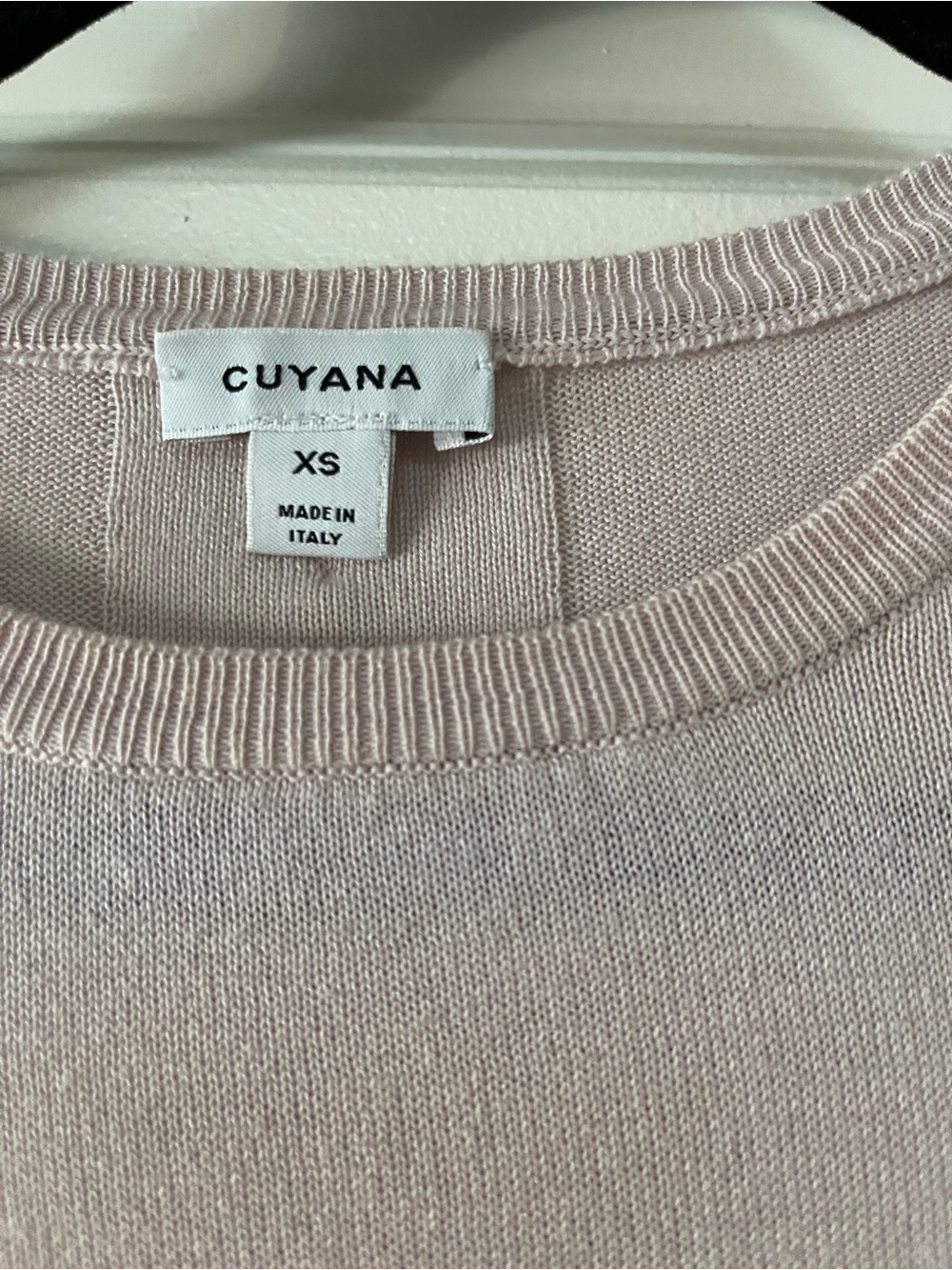 Cuyana Light Pink Crewneck Sweater